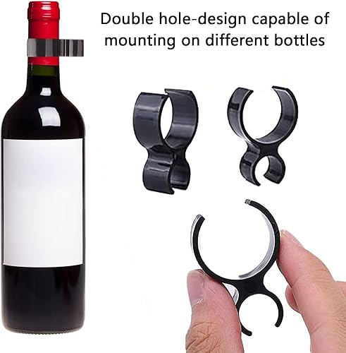 Clip De Champagne, Clips Pour Bouteille De Champagne, Clip Attache Bouteille, Clips De Bouteille, Pinces à Cierges Pour Bouteille De Champagne, Pour Mariage, Fête D'anniversaire, Noir, 10 PCS - Nail Gallerys