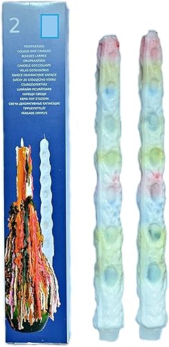 Gies Lot de 6 bougies larmes colorées - Nail Gallerys