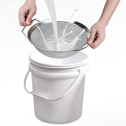 Benefischl Lot de 3 tamis de peinture 60 mailles, couvercle de filtre en acier inoxydable, compatible avec les seaux de peinture de 5 gallons - Nail Gallerys