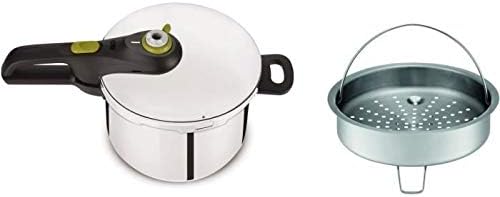 Tefal Cocotte-Minute INOX 8 L, Induction, Cuisson Pression, 2 programmes, Système sécurité 5 Points, Secure 5 Neo P2534438 - Nail Gallerys