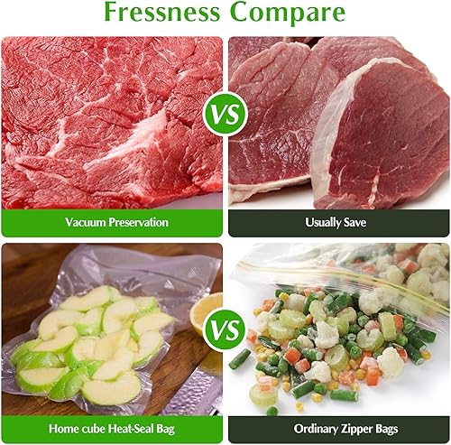 Sac sous-vide alimentaire pour appareil sous-vide cuiseur - 6 rouleaux 20 x 300cm et 28 x 300cm et 15 x 300cm sans BPA, Approuvé par la FDA, Qualité Commerciale - Nail Gallerys