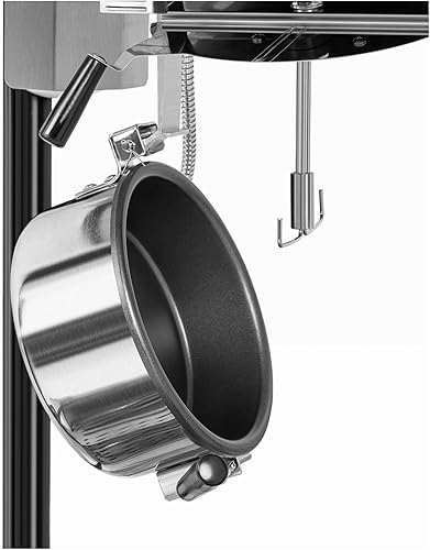 Royal Catering Machine À Popcorn Pop Corn Professionnelle Appareil Professionnel Sucré Caramel Distributeur Machine Rétro RCPS-BG1 (Noir & Or, 1 600 W, 220-270 °C, 5-6 kg/h, Éclairage) - Nail Gallerys