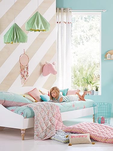 VERTBAUDET Edredon matelassé Enfant Vert d'eau 140X100 - Nail Gallerys