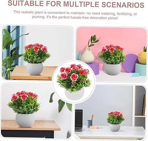 Holibanna Plante Artificielle Bonsai Décorative Pot Fleur Factice Lifelike pour Décoration Intérieure Et Extérieure pour Bureau Et Maison - Nail Gallerys