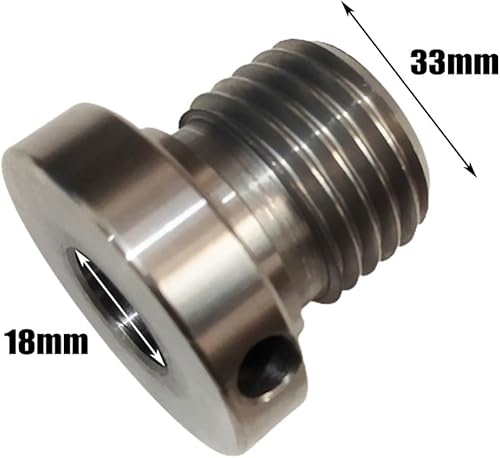 Adaptateur de Mandrin de Tour à Bois - Adaptateur de Broche Avec Filetage de Vis de 33 mm à 18 mm - Nail Gallerys