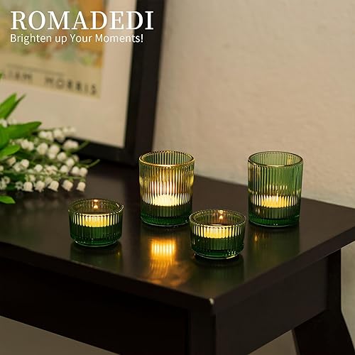 Romadedi Photophore Bougeoir Bougie Verre：Lot de 8 Transparent Bougeoirs Support pour Bougies Chauffe-Plat pour Décoration Centre De Table Mariage Fête Dîner Salon Maison Deco - Nail Gallerys