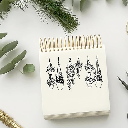 GLOBLELAND 4 pièce Mini Tampons Transparents en Forme de Femme de Yoga Plantes de Yoga Tampons Transparents en Silicone pour Bricolage Scrapbooking Cartes Album Photo Journal 2.2x2.2pouce - Nail Gallerys