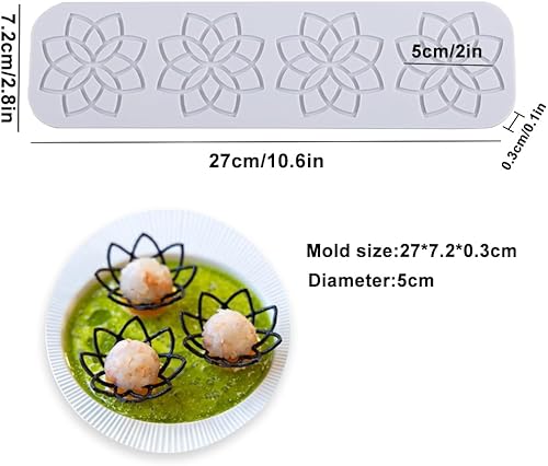 YapitHome Moule Silicone Patisserie,Moules à Dentelle en Silicone,Tapis Dentelle Patisserie pour la Décoration Des Gâteaux, la Décoration de Vaisselle, le Fudge, le Dessert, le Chocolat, l'argile - Nail Gallerys