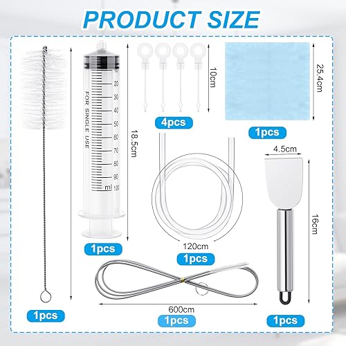 10 Pièces Kit de Nettoyage du Réfrigérateur, Réfrigérateur Nettoyeur de Trous d'Évacuation, Kit de Brosses à Récurer pour Réfrigérateur, Frigo Outils de Nettoyage pour Cuisine - Nail Gallerys