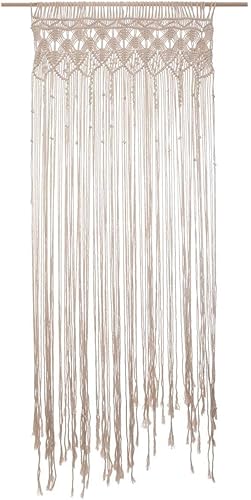 Atmosphera - Rideau Fil Macramé Ivoire 90x200 cm - Nail Gallerys