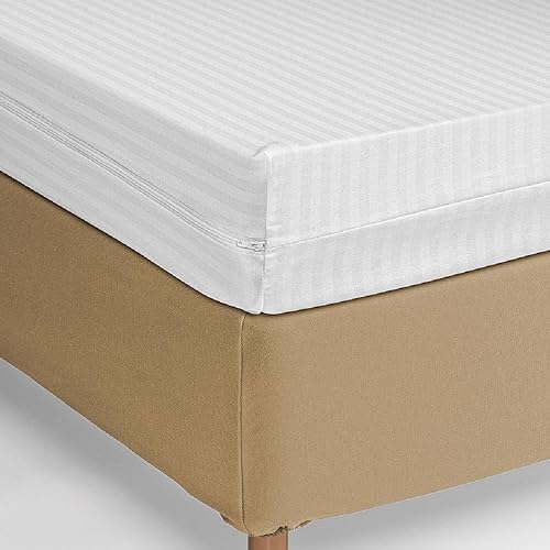 Housse de Matelas intégrale Coloris Blanc 90x190 cm - Nail Gallerys