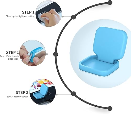 QiLiTd Tablette Lumineuse A2/A3/A4/A5 Couvercle de Bouton pour Broderie Diamant, Protecteur de Couverturer de Table Lumineuse Dessin avec Diamond Painting Accessoires.(br) - Nail Gallerys