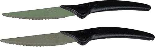 Lot de 2 Couteaux à Pizza Demi Lune Fabrication Française, Lame Inox Trempée, Ustensiles Cuisine Inoxydables pour Coupe Précise, Accessoire Pizzeria et Snack - Nail Gallerys