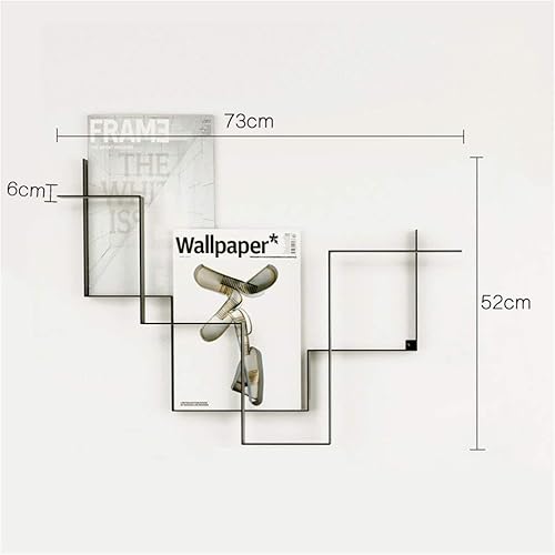 JOZZY Décoration Murale,Porte-revues en Fer métallique |?Porte-journaux Mural |?Étagère Murale comme étagère, Panier de Rangement, étagères, Support d'exposition |?Design de décoration à Suspendre - Nail Gallerys