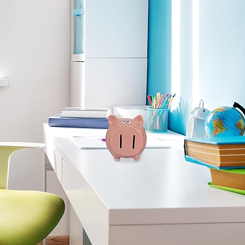Relaxdays Tirelire en Forme de Cochon, avec Ouverture, pour Petits et Grands, HLP 12,5 x 12 x 14 cm, Rose - Nail Gallerys