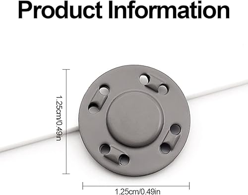 XPEX 10 Paires Fermoir Sac a Main Bouton Magnétique Bouton Pression aimanté,Magnétique De Couture Fermetures À Bouton Magnétique pour Sac, Vêtements, Couture, Artisanat, Sacs à Main, Sacs, Cuir, (C) - Nail Gallerys