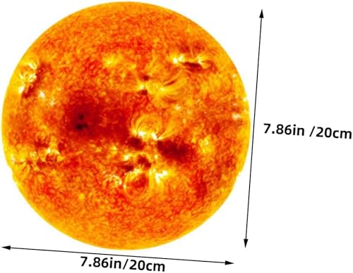 Lurrose 1 Lot D'Autocollants Phosphorescents En Vinyle Pour Mur Artificiel LED Pour Enfants Décorations De Planètes Décorations De Chambre Autocollants Spatiaux En Pvc - Nail Gallerys