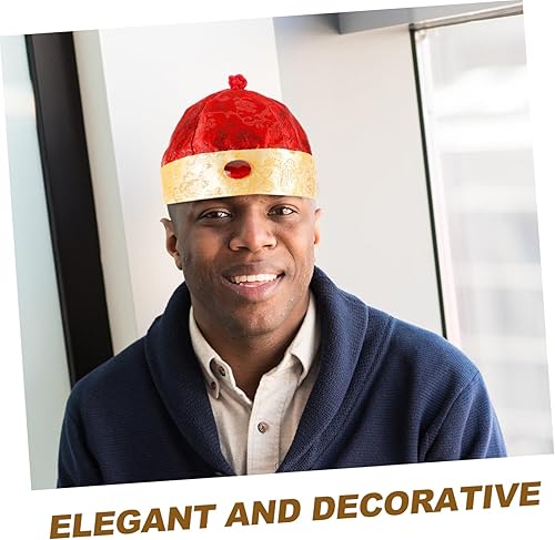 Amosfun 3 Pièces Chapeau Empereur Diadème Casquettes De Décoration Rétro Décor Vintage Chapeau De Style Chinois Empereur Chinois Cosplay Chapeaux Fête Selfie Chapeau Chapeau De Cour - Nail Gallerys