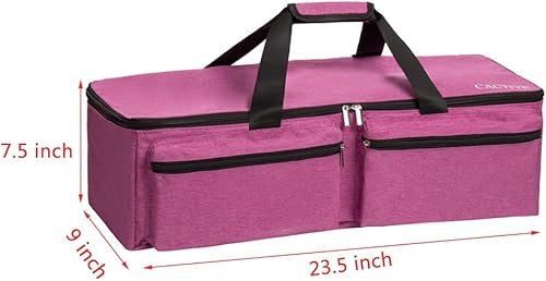 CACTIYE Sac de transport compatible avec Cricut Explore Air et Maker, sac fourre-tout étanche compatible avec Cricut Explore Air et Supplies (rose-02, 1+1) - Nail Gallerys