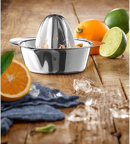 WMF Gourmet Presse-Agrumes Manuel en Acier Inoxydable Cromargan Mat 13 cm pour Citrons, Citrons Verts, senteurs de Pomme, Orange, Pamplemousse - Nail Gallerys