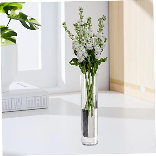 Vase en Acrylique, 16 Vase Transparent de Haut, vases cylindres en Plastique Non cassables Fleur Claire pour la pièce maîtresse du Salon, Arrangement Floral, décoration de Mariage Acrylique, Grand - Nail Gallerys