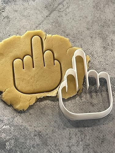 ELACE Emporte Pièce Doigt D'Honneur Forme - Moule Biscuit Emporte Piece Enfant - Formes Variées pour Biscuits, Gâteaux, Décorations - Idéal pour Cuisson, Artisanat, Enfants Dimension 7x5x1.5cm - Nail Gallerys