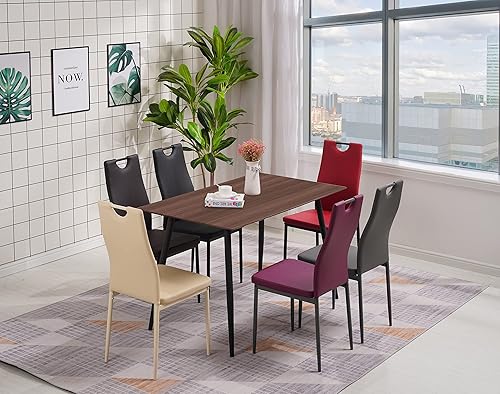 Albatros Salerno, Lot de 6 Chaises de Salle à Manger, Gris, SGS Tested - Nail Gallerys