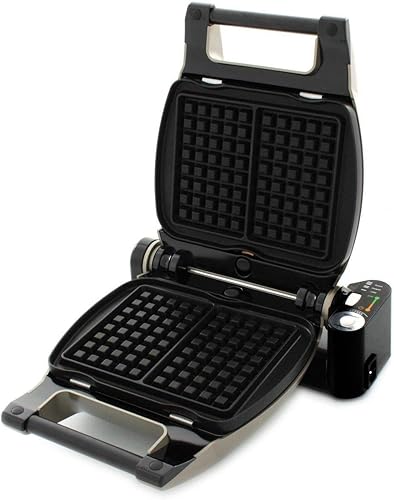 Lagrange 019622 Gaufrier Premium Gaufres + Gaufrettes + Croque monsieur Taupe - Nail Gallerys