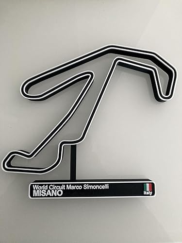 Circuit de Misano, Maquette de Circuit de Course 3D, Décoration Automobile - Nail Gallerys
