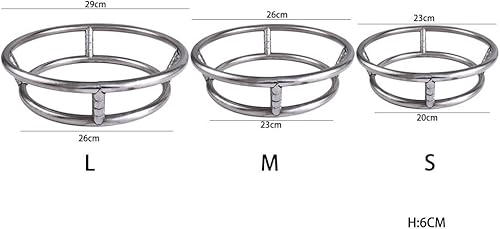 Anneau de support rond en acier inoxydable pour wok de 23/26/29 cm (23 cm) - Nail Gallerys