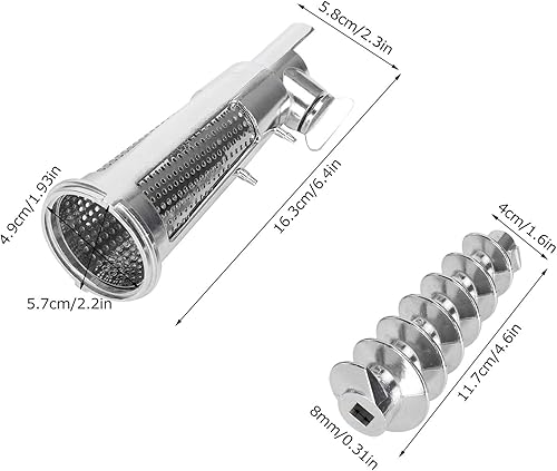 Hachoir à viande, presse-agrumes à tomates, arbre à vis, manchon de filtre, accessoires de déflecteur, fixation du mélangeur pour un jus facile - Nail Gallerys