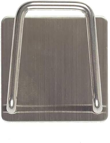 JE CHERCHE UNE IDEE, ME2755, Support Eponge Adhesif en INOX 4X4X3 cm, Matériau Durable en Acier Inoxydable, Design Minimaliste Compact, Installation Facile sans Outils - Nail Gallerys