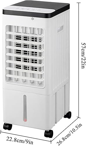 Rafraîchisseur d'air Silencieux,Climatiseur Mobile sans Évacuation 8L,Refroidissement,Ventilateur,Humidificateur,Purificateur,2 Pain De Glace,Mini Clim Portable - Nail Gallerys