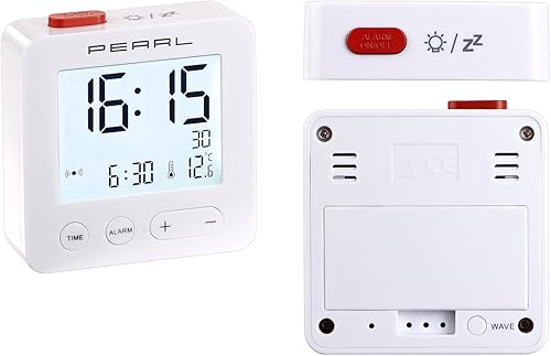 Pearl Réveil de Voyage Radio-piloté avec thermomètre - Nail Gallerys