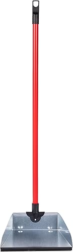 Cofan Pelle à poussière en métal avec Caoutchouc | Manche Inclus | Haute résistance | Dimensions : 83 x 24 cm - Nail Gallerys