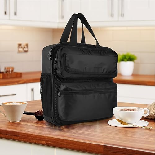 Weatail Étui de Transport pour cafetière - Récipient pour Machine à café adapté aux Voyages - Organisateur de Voyage pour Accessoires de préparation de café pour déménagement, Camping, Pique-Nique - Nail Gallerys