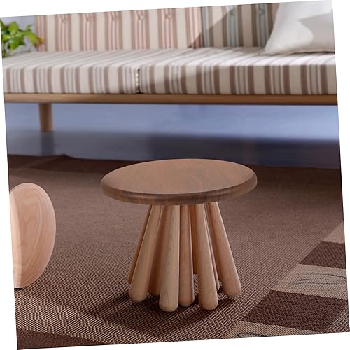 Ciieeo Tabouret en Bois Massif Cercle Rond Salon rembourré Bois Franc Galette de Chaise Coussin de Chaise Patin de Chaise Partie Assise en Bois de Tabouret Ensemble Tabouret en Bois Brown - Nail Gallerys