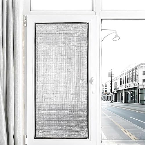 Film Aluminisé Isolation Thermique,8mm Film De Protection Solaire Anti Chaleur,Isolant,Occultant,Anti UV,Anti Regard,avec Ventouse,pour Toit Ouvrant,Véranda,Salle De Soleil,Garage(60x100cm) - Nail Gallerys