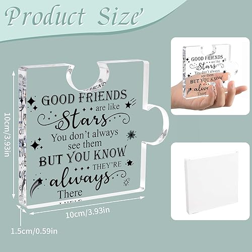 Cadeau d'anniversaire pour homme et femme, plaque en acrylique en forme de puzzle, cadeaux pour amis, femmes, meilleurs amis, cadeaux d'anniversaire - Nail Gallerys