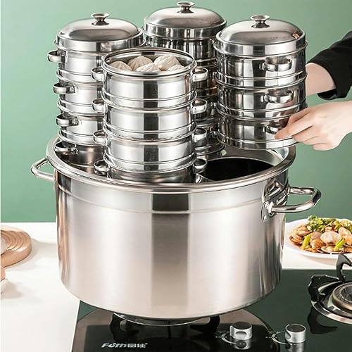 Ensemble d'inserts pour cuiseur à pâtes 3/4/5 trous, marmites en acier inoxydable avec couvercles et panier passoire à pâtes pour outil de cuisine commercial de restaurant de cuisine à domicile - Nail Gallerys