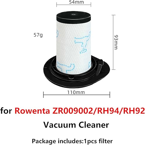 ZLiT Filtre HEPA de rechange pour aspirateur robot Rowenta ZR009002/RH94/RH92 - Nail Gallerys