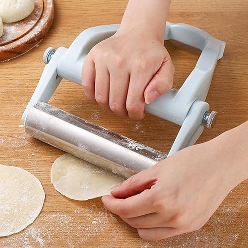 YUANGANG Rouleau à pâte pliable multifonction en acier inoxydable pour pizza, tartes et pâtes - Nail Gallerys