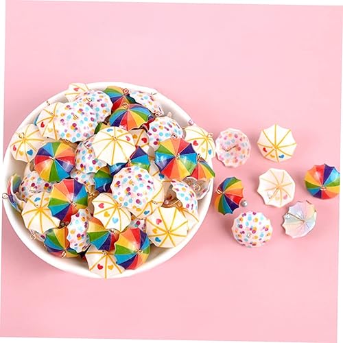 Artibetter Lot De 6 Petits Parapluies Miniatures En Plastique - Nail Gallerys