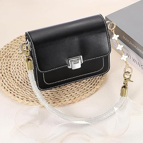 CALLYSONIC Lot de 2 anses de sac pour sacs à crochet de 30 cm - Chaînes d'extension en métal de 15 cm - Poignée de rechange - Accessoire DIY pour sacs à main - Nail Gallerys