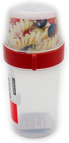 Lock & Lock Two-Way Lot de 3 boîtes de conservation en plastique à emporter avec couvercle à visser et deux récipients 360 ml et 310 ml - Nail Gallerys