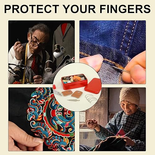 Dé à coudre aiguille à coudre en caoutchouc silicone pour pièces de monnaie en cuir - Nail Gallerys