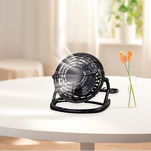 Fan De Bureau USB - Fan Personnel Compact | Fans De Table De Vent Forts | Ventilateurs De Bureau De Circulation Aérienne Adaptés Au Bureau, À La Maison, À La Table D'étude, Au Dortoir Et Au Refroidiss - Nail Gallerys