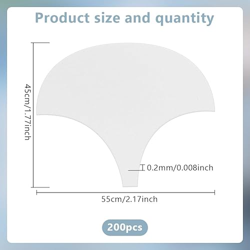 GOMAKERER Environ 200 set Patchwork en Papier Anglais à Coquille en EPP Gabarits en Papier Précis 1.7cm Large Modèles de Matelassage Faits à la Main Pièces en Papier pour Bricolage Patchwork Artisanat - Nail Gallerys