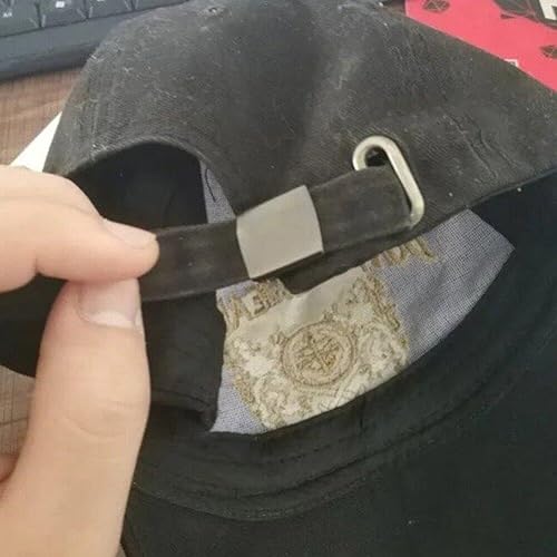 Generic 20 Ensembles de Boucle de Chapeau en Métal, Boucle Règlable avec Œillet et Œillet pour Casquette de Baseball, Casquette à Visière, Argent, Modern, Fer - Nail Gallerys