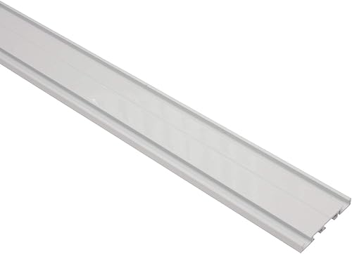 GARDINIA Rail en aluminium, Rail pour rideaux à une voie, Hauteur du rail 7 mm, Longueur 150 cm, Blanc - Nail Gallerys
